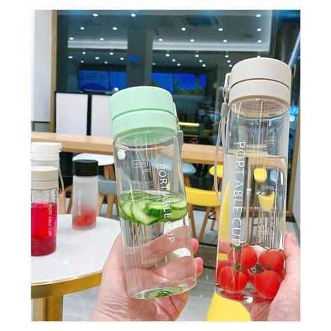 Jual BOTOL MINUM PORTABLE CUP 600 800ML BENING BOTOL PLASTICK