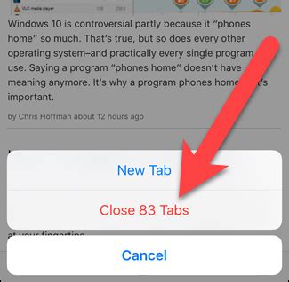 How To Close All Tabs At Once In Safari In IOS 10