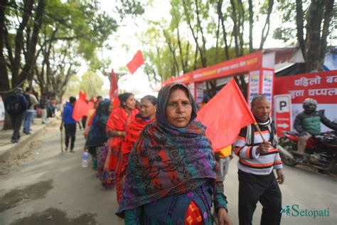 Usury Victims Hold Barefoot Justice March In Kathmandu Nisha