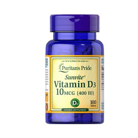 Puritan S Pride Vitamin D Mcg Iu Softgels