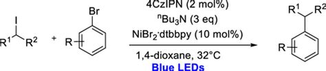 Visible Light Enabled C Sp3 C Sp2 Cross Electrophile Coupling Via