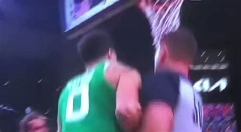 Jayson Tatum Gets Backlash For Shoving Ref Without Consequences