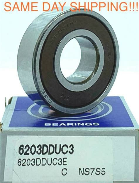 6203 DDU C3 NSK Deep Groove Ball Bearing 17x40x12 Mm Deep 6203RS 6203