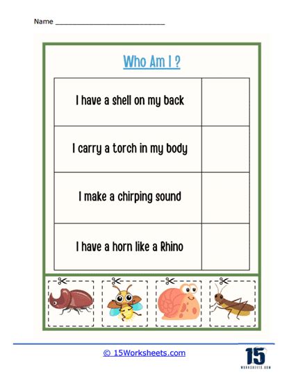 Insects Worksheets - 15 Worksheets.com