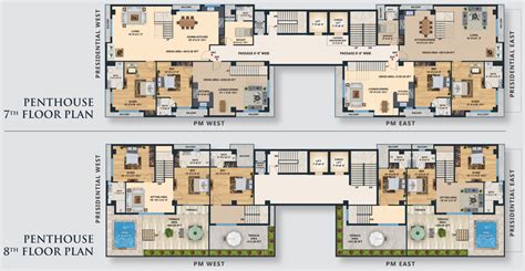 PENTHOUSE FLOOR PLANS - La Vista World - LUXURY LEISURE LIVING