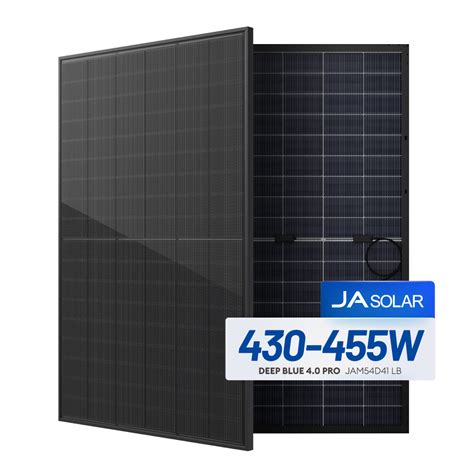 Ja Pv Modul All Black Bifacial Dual Glass Solar Module W W W