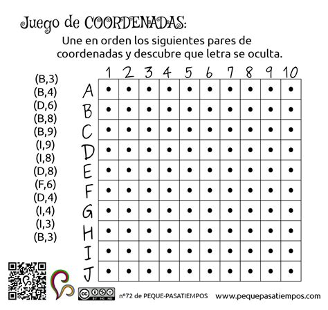 Juego De Coordenadas Peque Pasatiempos Nº72 5th Grade Math 5th Grades