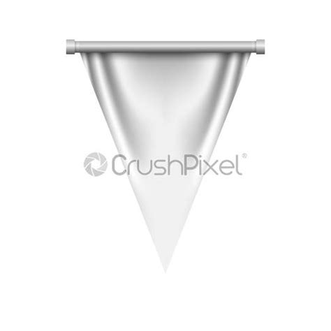 Empty D Pennant Template Vector Illustration Stock Vector