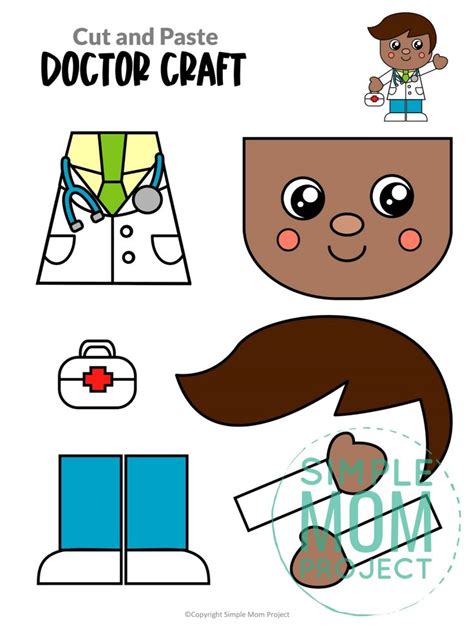 Free Printable Doctor Craft Template Doctor Craft Community Helpers