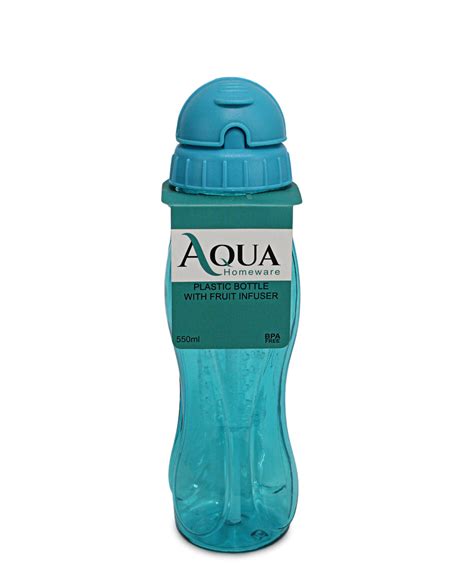 Aqua Water Bottle With Fruit Infuser - Blue – TheCulinarium