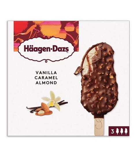 Haagen Dazs Vanilla Caramel Almond Ice Cream 3x80ml DeGrocery