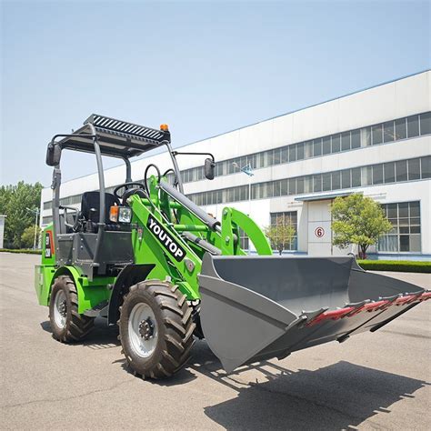 Battery Operated Farm Garden Use Wheel Drive Electric Mini Loader