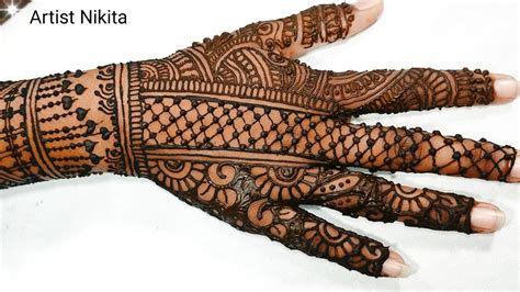 New Back Hand Mehndi Design Easy Mehndi Designs Mehndi Ka Design