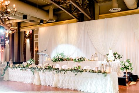 Wedding Decor Head Table Backdrop Ceremony Liuna Station Hamilton On A Night To Remember