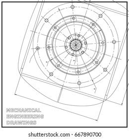 Mechanical Engineering Drawings Engineering Illustration White Stock ...