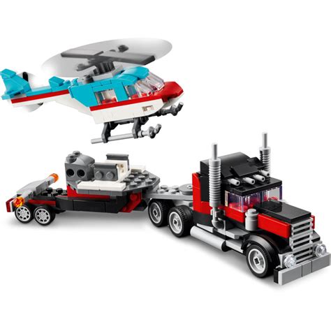 LEGO Flatbed Truck With Helicopter Set 31146 Brick Owl LEGO Marketplace