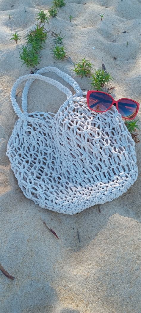 Mar Aberto Bolsas - Bolsa Macramê - Mar Aberto | Elo7 Produtos Especiais