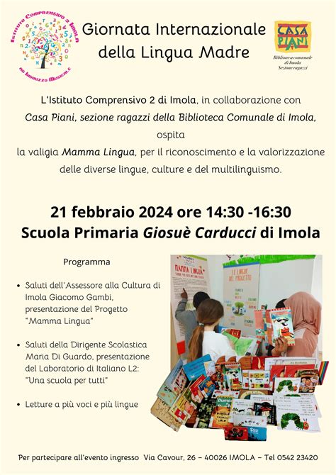 Giornata Internazionale Della Lingua Madre Alla Scuola Primaria