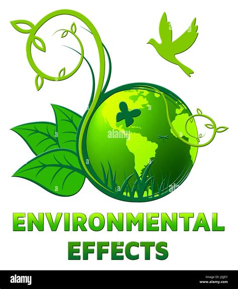 environmental effects showing ecology effect  illustration stock