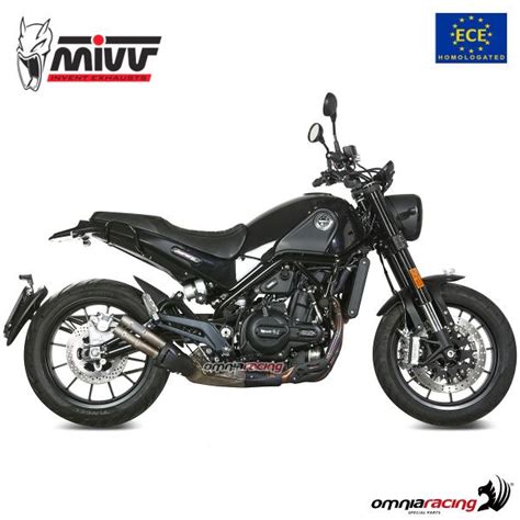 Mivv Exhaust Slip On Double Gun Approved Titanium Benelli Leoncino