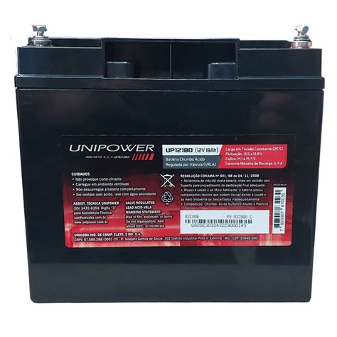 Bateria Selada Unipower Estacion Ria Vrla V Ah M Up