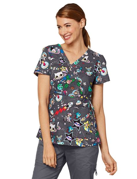 Koi Tokidoki Space Cadet Kathryn Scrub Top Shop Tokidoki From Koi Koi