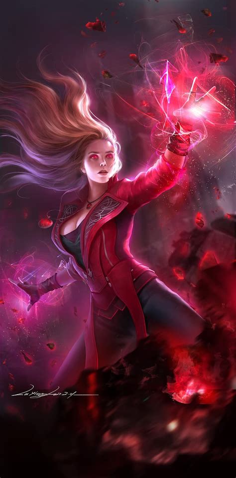 Scarlet Witch Wallpaper Wandavision Draw Smidgen