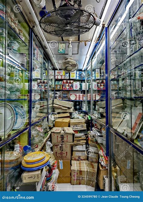 Shop Interior Santa Cruz Market Mumbai India. Stock Photo - Image of