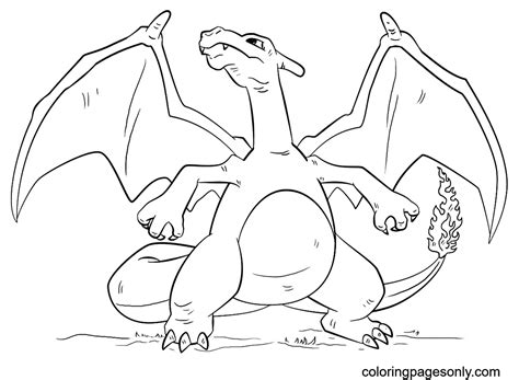 Gigantamax Charizard Coloring Page - Free Printable Coloring Pages