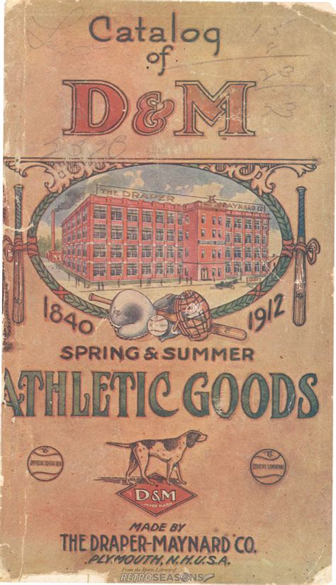 1912 Dandm Springsummer Athletic Equipment Sporting Goods Catalog By