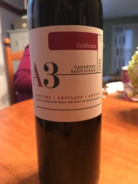 2016 A3 Wine Co Cabernet Sauvignon Usa California Central Valley Lodi Cellartracker