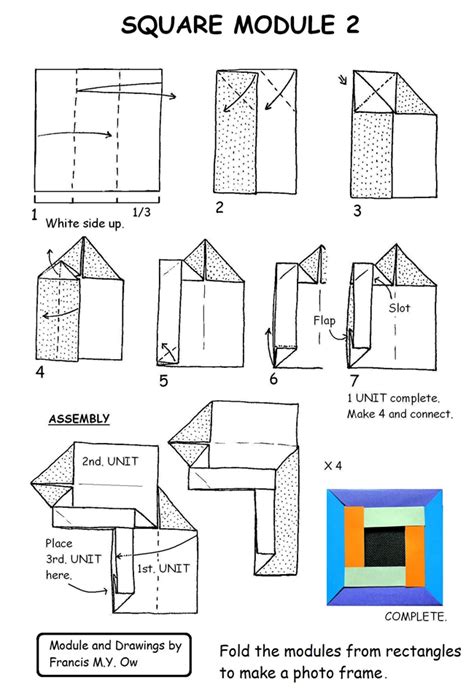 Francis Ow S Origami Diagrams Square Module 2