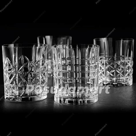 Хрустальный стакан для виски Straight 345 мл прозрачный серия Highland ...