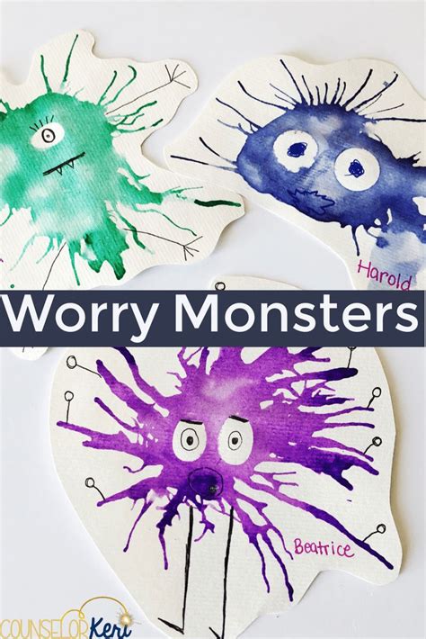 Worry Group Activity Deep Breathing To Make Worry Monsters