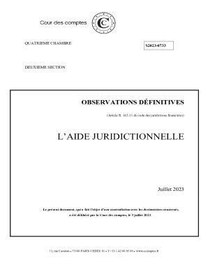 Remplissable En Ligne Observations Dfinitives L Aide Juridictionnelle