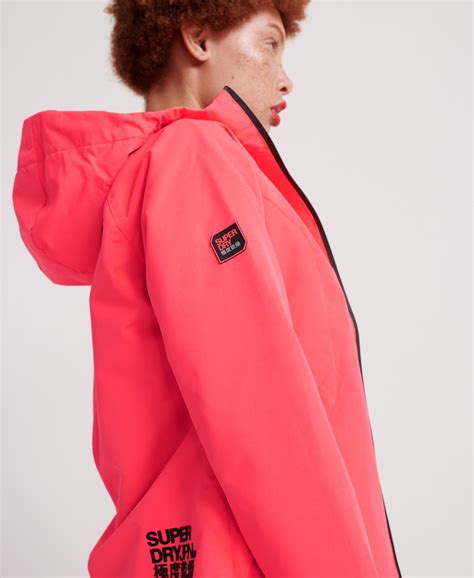 Womens Elite Sd Windcheater Jacket In Fluro Candy Pink Superdry