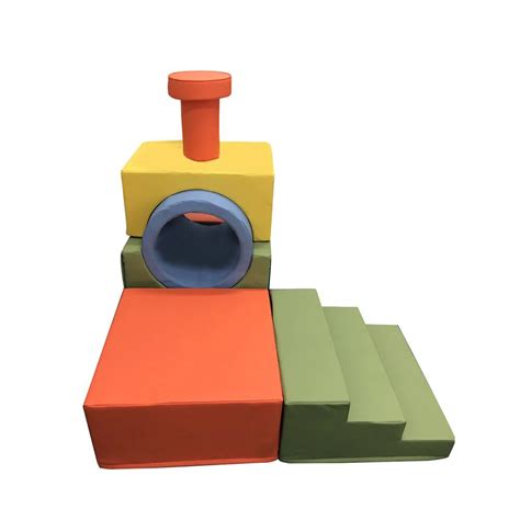 Kids Soft Play Equipment Small Train Style Children Soft Climber Set Eco-friendly Foam Soft Play ...