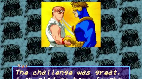 X Men Vs Street Fighter Arcade Psx All Endings Part Youtube