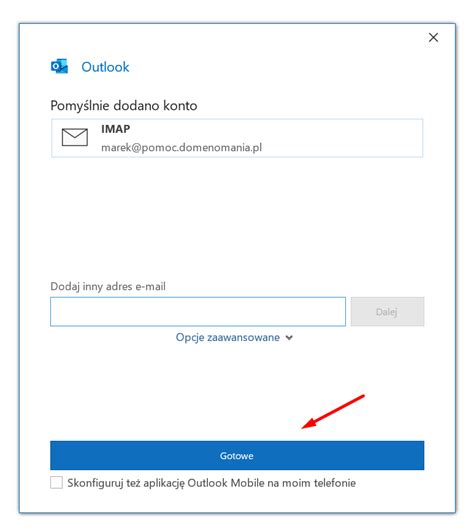 Jak Skonfigurowa Poczt W Microsoft Outlook Domenomania Pl