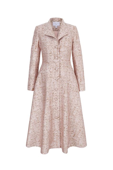 Hunter Coat Dress Soft Pink Molten Jacquard In 2024 Coat Dress Dress