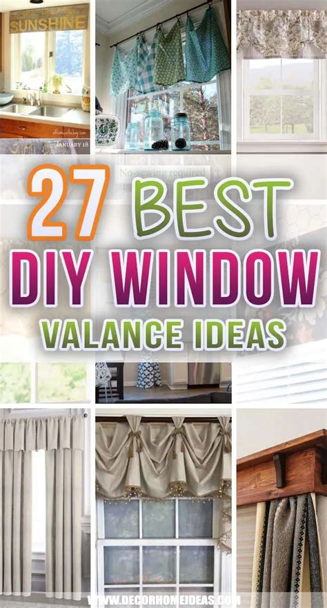 27 Best DIY Window Valance Ideas That Work For Any Room | Diy window valance ideas, Diy window ...