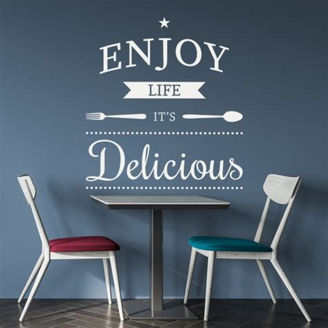 Enjoy Life Food Quote Wall Sticker