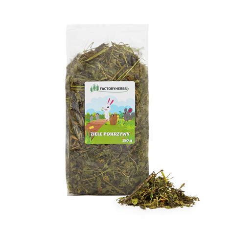 LIŚĆ POKRZYWY 150g FactoryHerbs pokrzywa Gryzomania pl