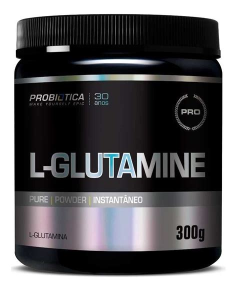 Glutamina 300g Probiotica Vitamina C 120 Caps Growth Parcelamento