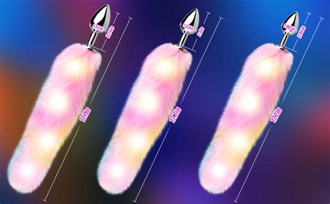 Amazon FST Sexy Fox Tail Anal Plug Sex Foreplay Glowing Adult Toys