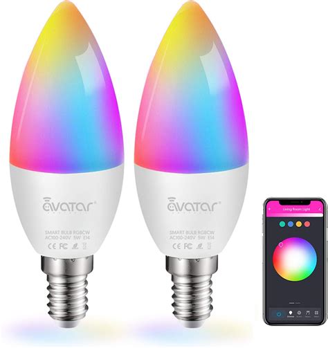 Avatar Controls Smart Bulb E Light Wifi Led Candle Bulbs C Music