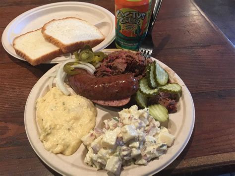 Chopped Brisket and Sausage plate at Little Miss BBQ in Phoenix, AZ : BBQ