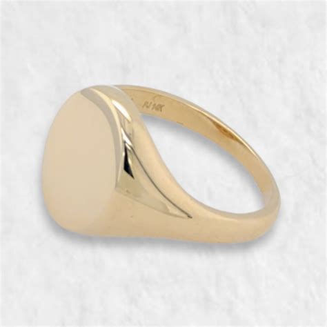 Anillo C Ovalo Para Personalizar Oro Amarillo 14Kts EUROGEMS