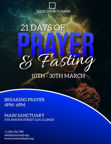 Prayer And Fasting Flyer Template Postermywall