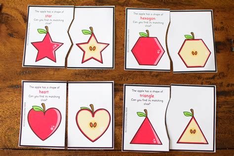 Free Apple Shape Matching Cards The Pinay Homeschooler